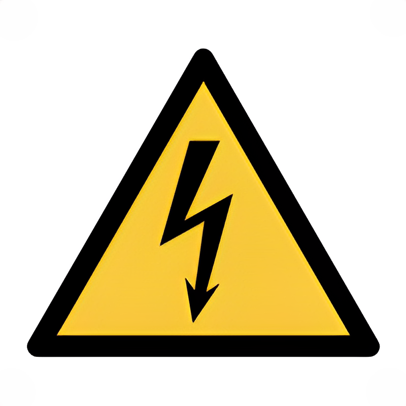 Señal de peligro eléctrico.