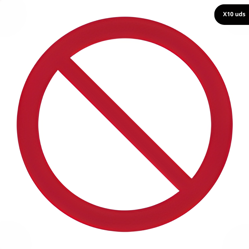 Señal de prohibición general.